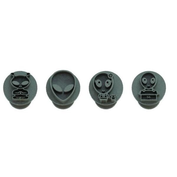 Carimbo para Brigadeiro Modelo Alienígena 4 Peças - Imagem 4