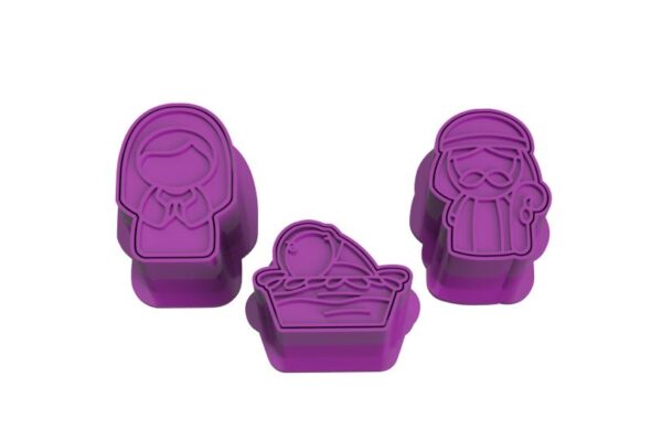 Ejetor para Doces – Manjedoura (3 peças: José, Maria e Jesus)