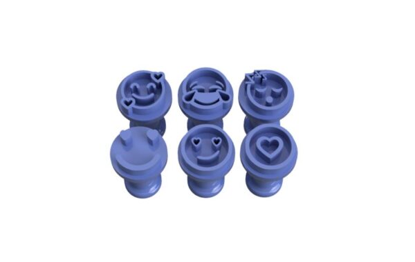 Carimbo para Doces e Brigadeiros – Emoji (6 Pinos)