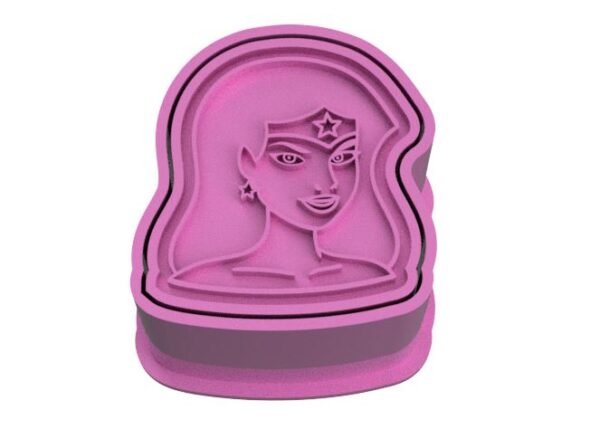 Ejetor para Doces e Brigadeiros Modelo Mulher Maravilha.